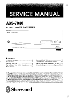 Sherwood AM-7040-Service-Manual